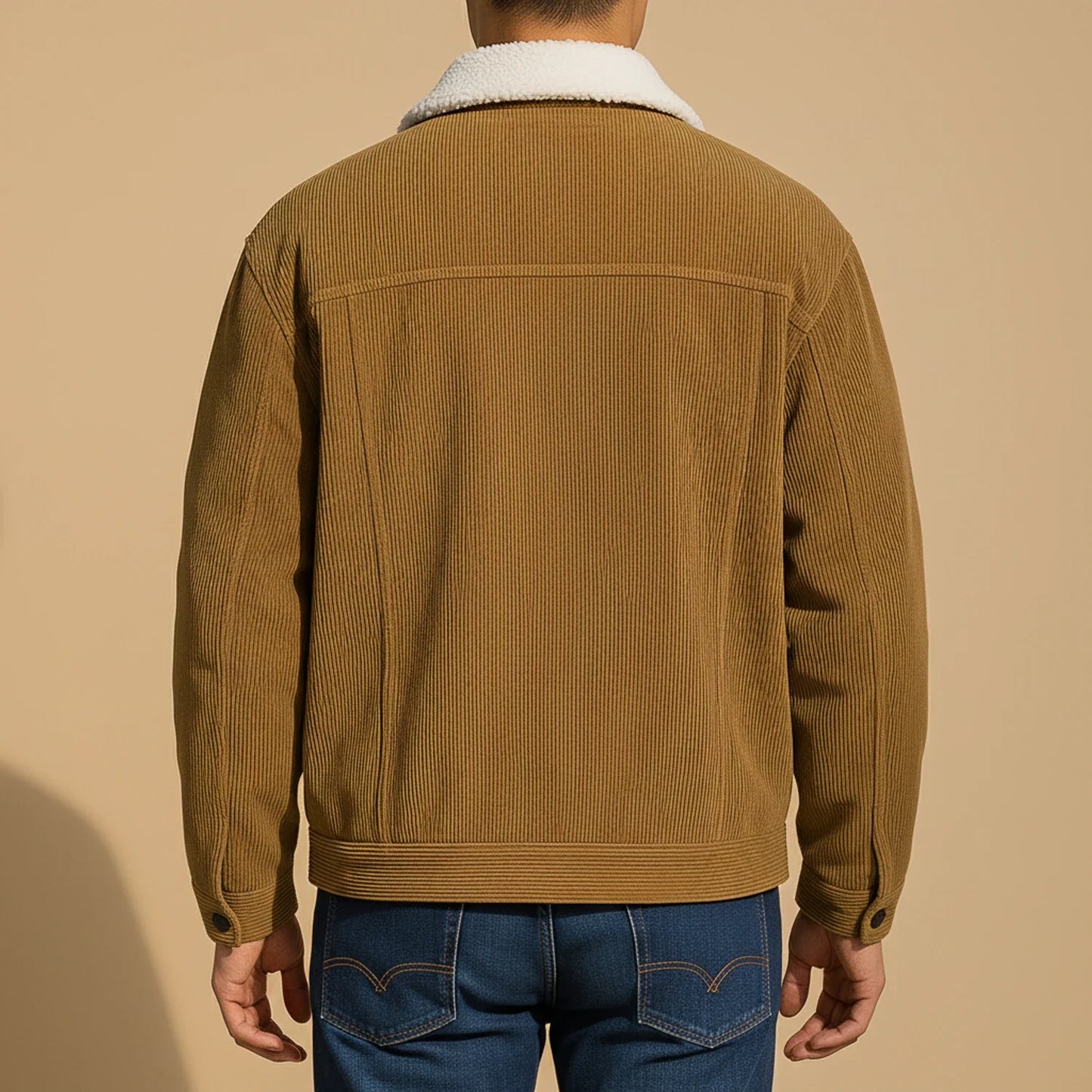Men's Corduroy Jacket Sherpa Collar