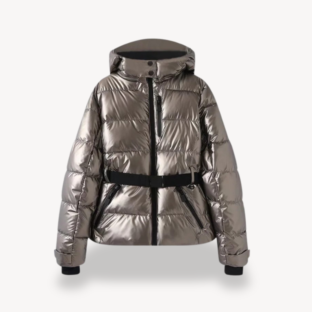 Image of Sherry | Women's Hooded Belted Puffer Jacket