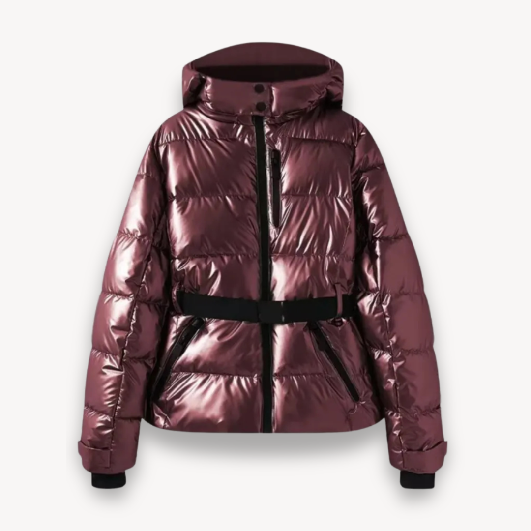 Image of Sherry | Women's Hooded Belted Puffer Jacket