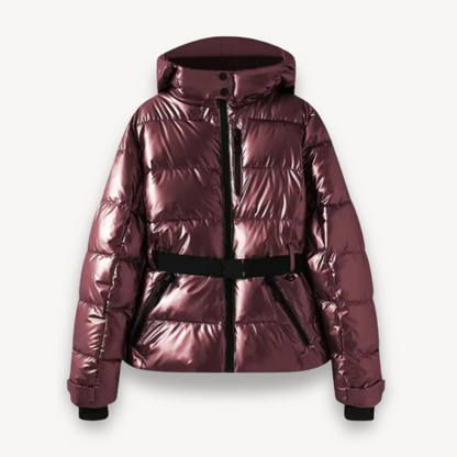 Image of Sherry | Women's Hooded Belted Puffer Jacket