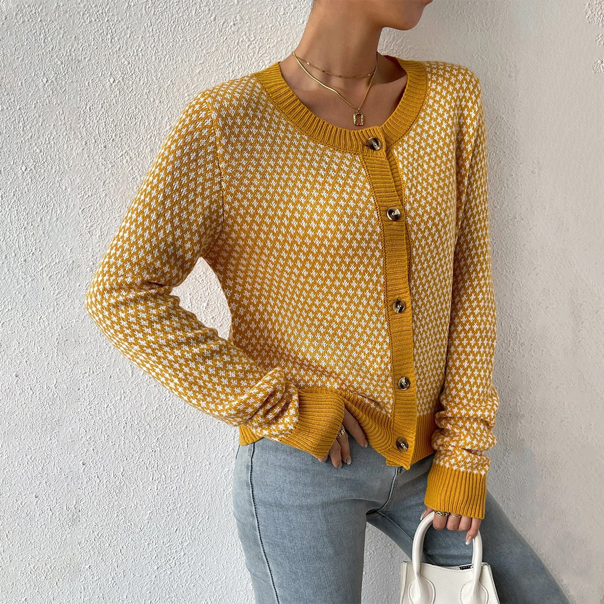 Image of Sheryl | Women's Button-Front Fitted Cardigan