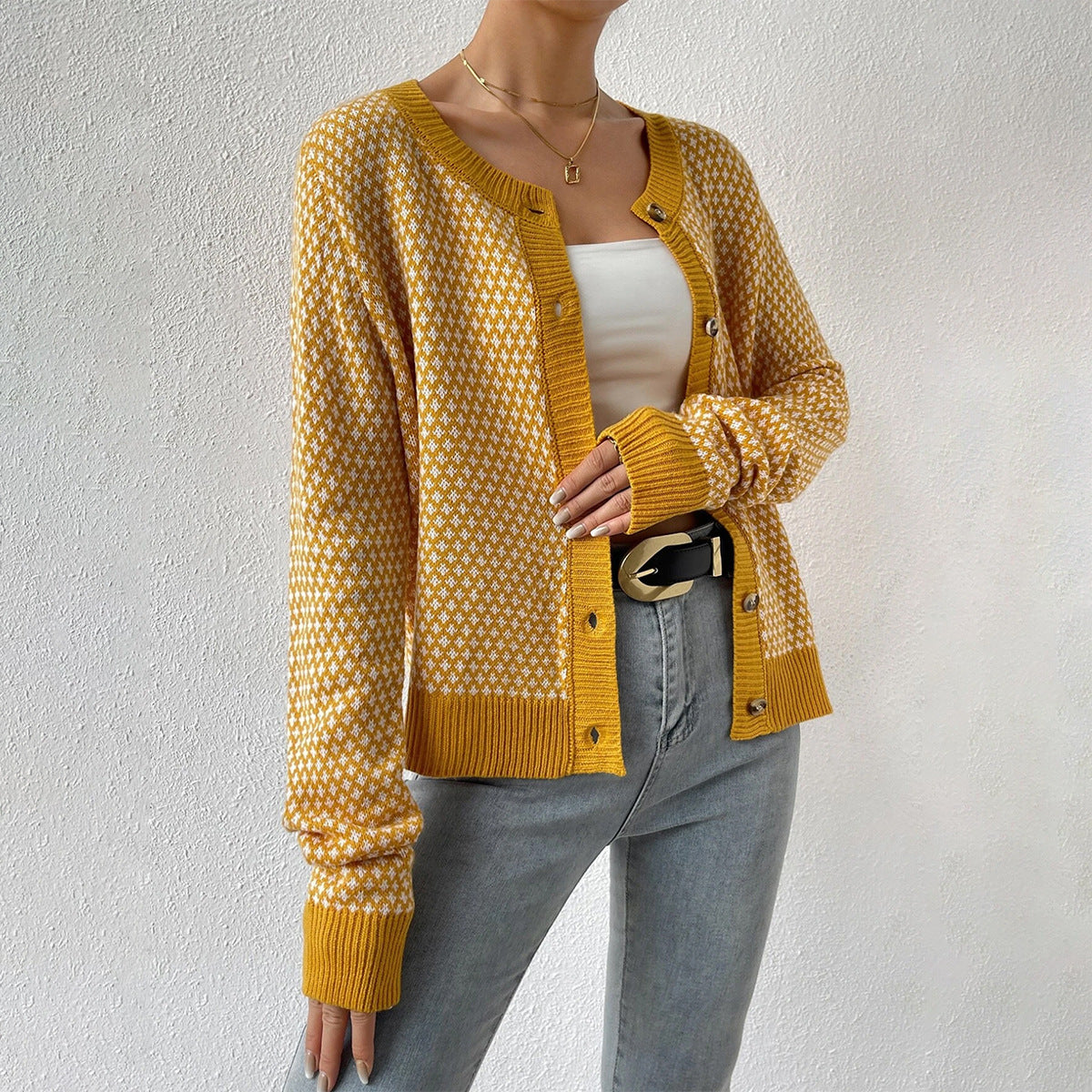 Image of Sheryl | Women's Button-Front Fitted Cardigan