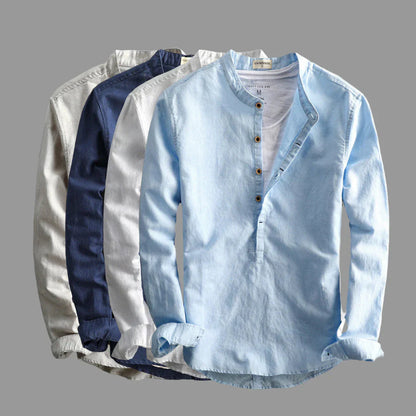 Men's Short Sleeve Cotton Summer Shirt