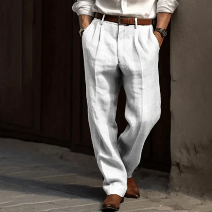 Image of Sidney | Men's Pleated Relaxed Fit Dress Pants
