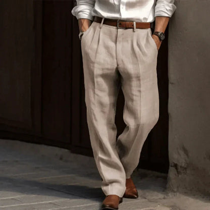 Image of Sidney | Men's Pleated Relaxed Fit Dress Pants