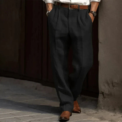 Image of Sidney | Men's Pleated Relaxed Fit Dress Pants