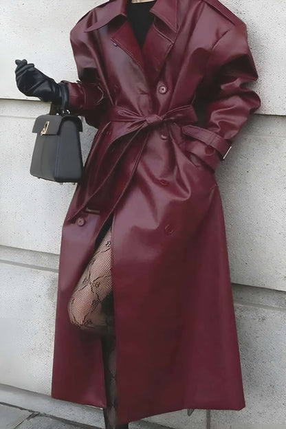 Image of Sienna | Women's Long Belted Trench Coat