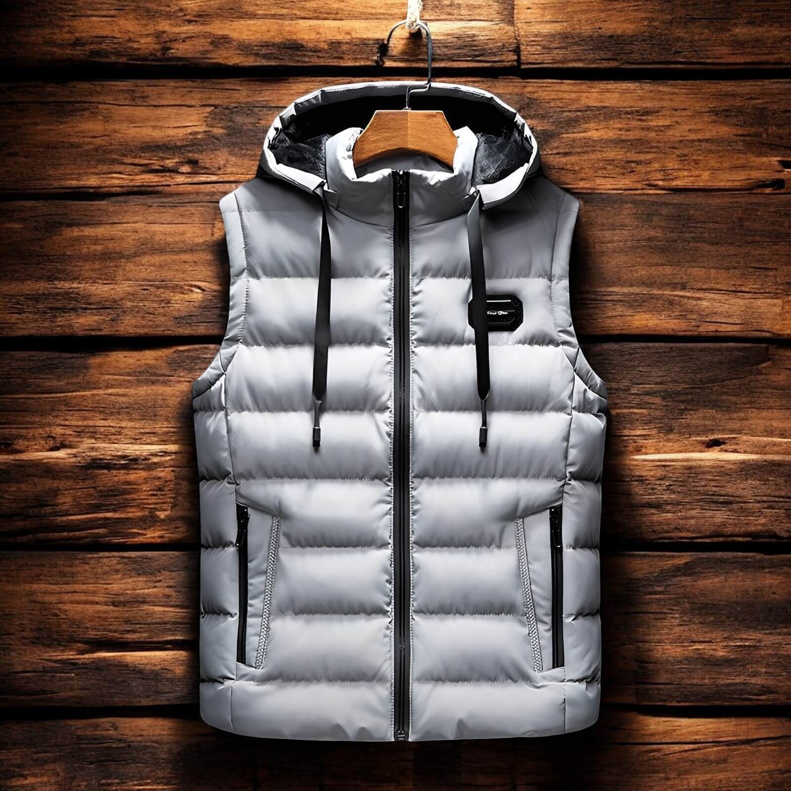 Waterproof Hooded Puffer Vest - VibreMode