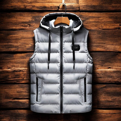 Waterproof Hooded Puffer Vest - VibreMode