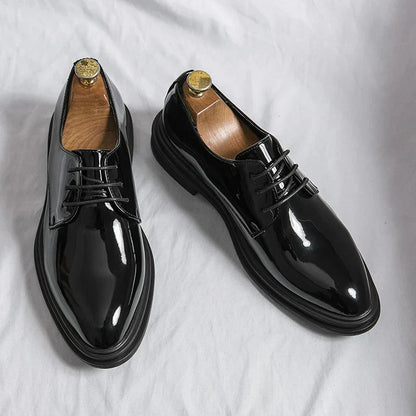 Men's Lace-Up Oxford Leather Shoes - VibreMode