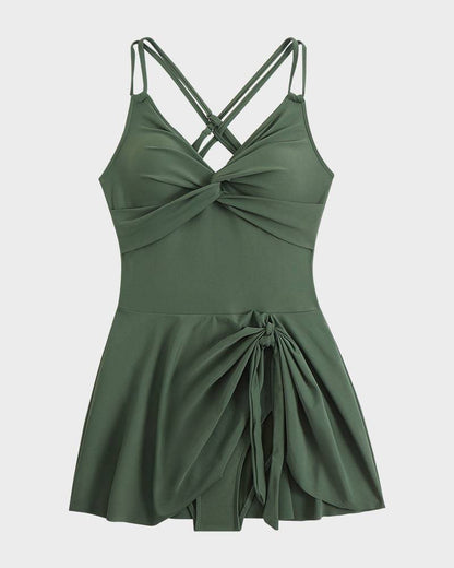 Slimming Women's Beach Swim Dress Swimsuit