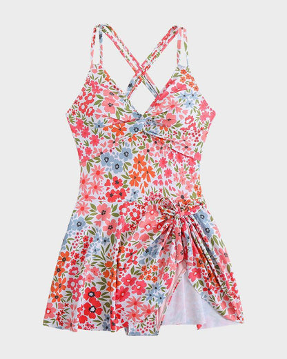 Slimming Women's Beach Swim Dress Swimsuit