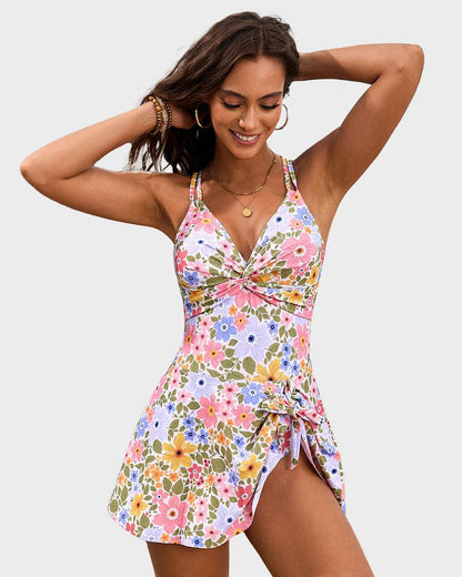 Slimming Women's Beach Swim Dress Swimsuit