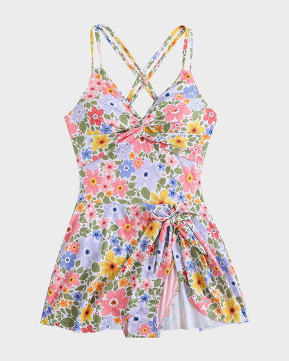 Slimming Women's Beach Swim Dress Swimsuit