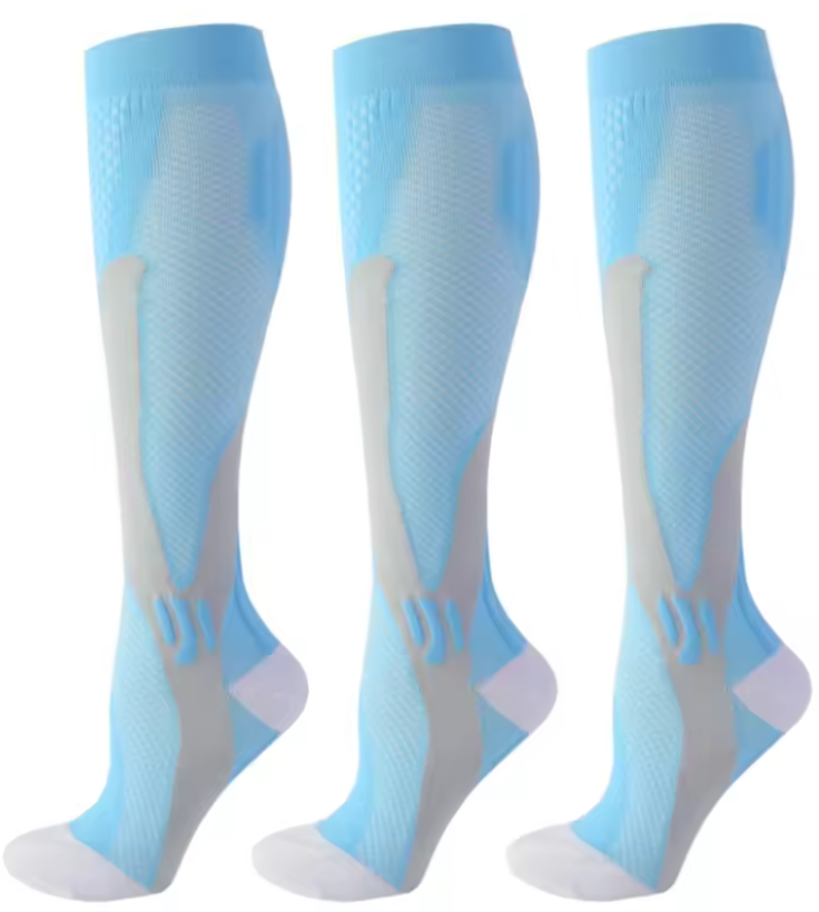 Knee High Compression Socks Support Varicose Veins Relief