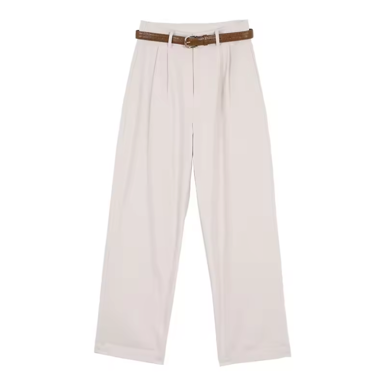 Women's High Waisted Pleated Dress Pants - VibreMode