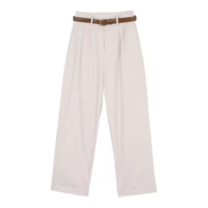 Women's High Waisted Pleated Dress Pants - VibreMode