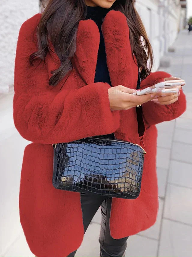 Image of Skye | Women's Open Front Mid-Length Coat