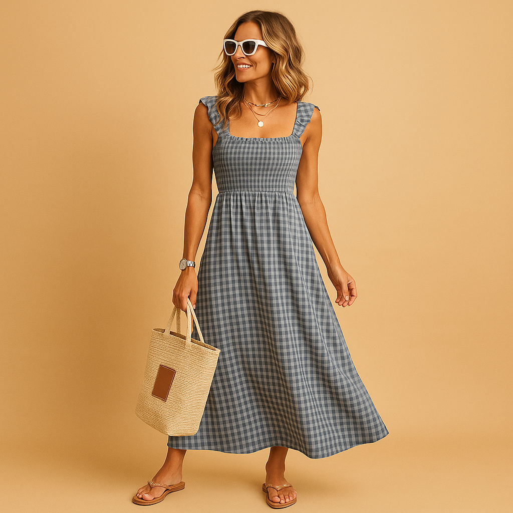 Strapless Long Summer Dress for Women - VibreMode