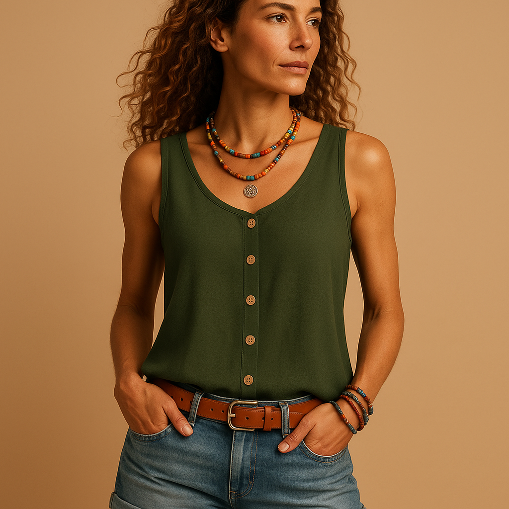 Women's V-Neck Sleeveless Summer - VibreMode