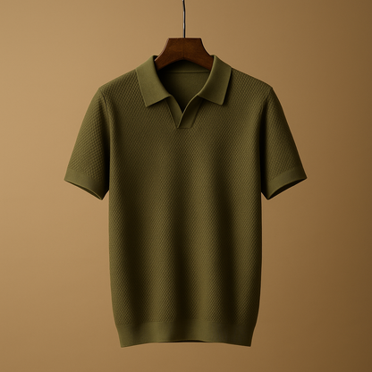 Fitted Traditional Mens Polo Shirt - VibreMode