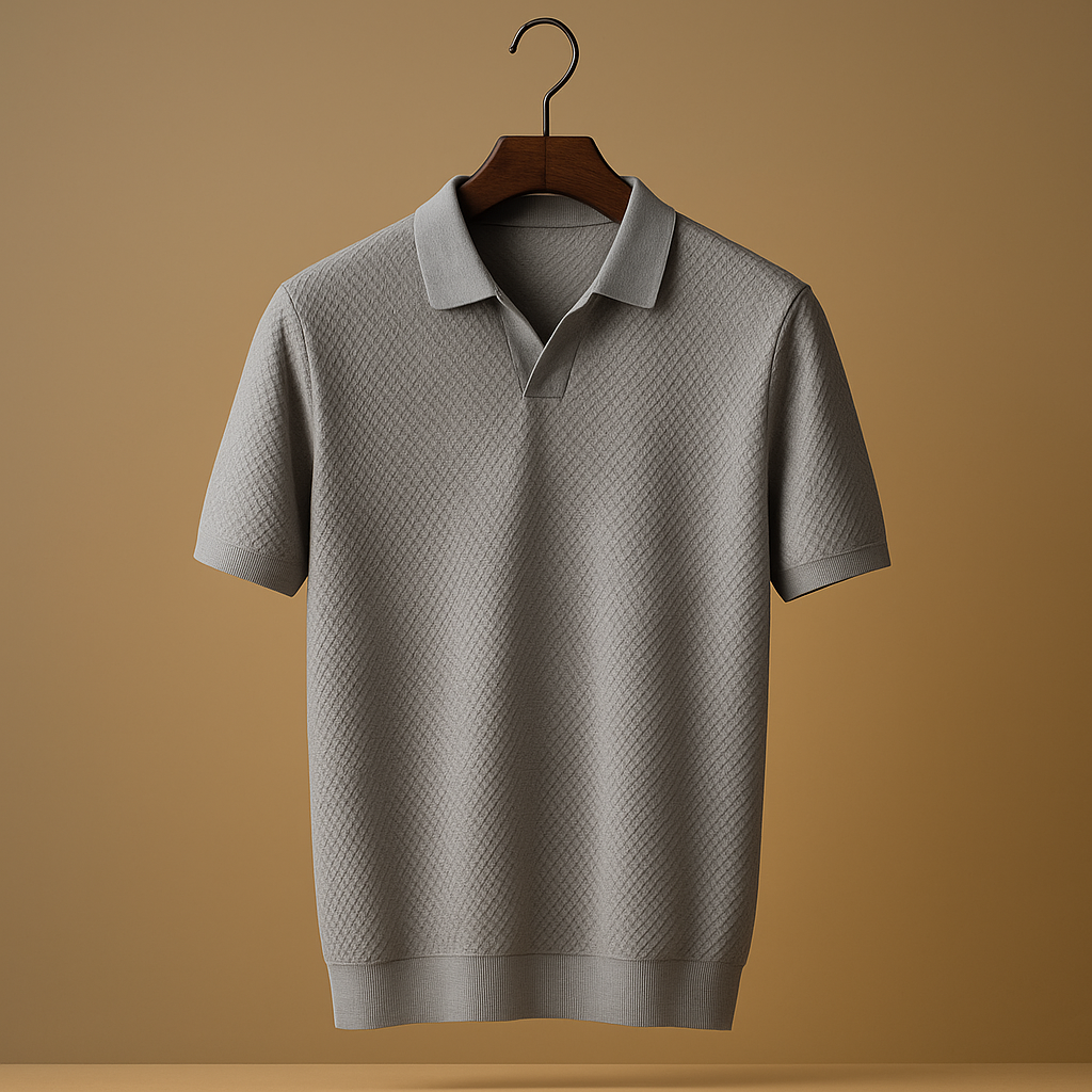Slim fit classic polo shirt for men with a collar and button closure, ideal for casual outfits, office wear, and relaxed weekend looks.