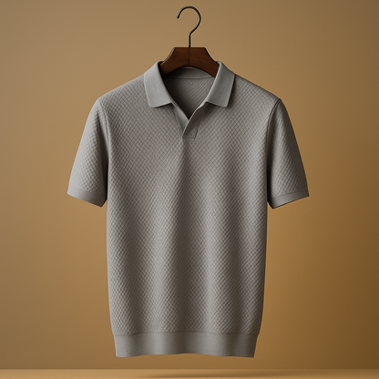 Slim fit classic polo shirt for men with a collar and button closure, ideal for casual outfits, office wear, and relaxed weekend looks.