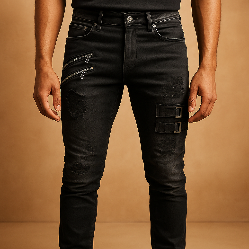 Men’s slim fit jeans with stretch comfort and modern design, perfect for casual and smart casual outfits.