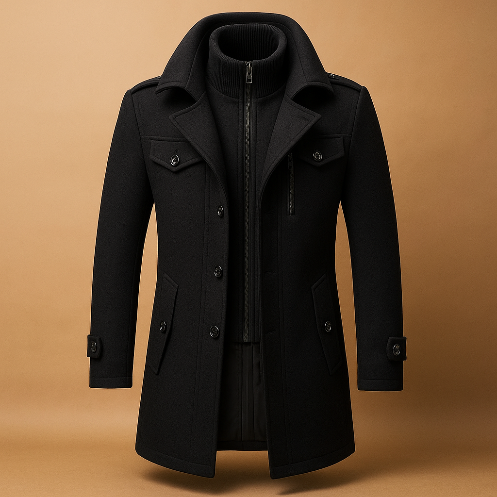 Stylish Men's Fitted Winter Jacket - VibreMode