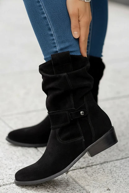Women's Western Ankle Boots Slouch Style