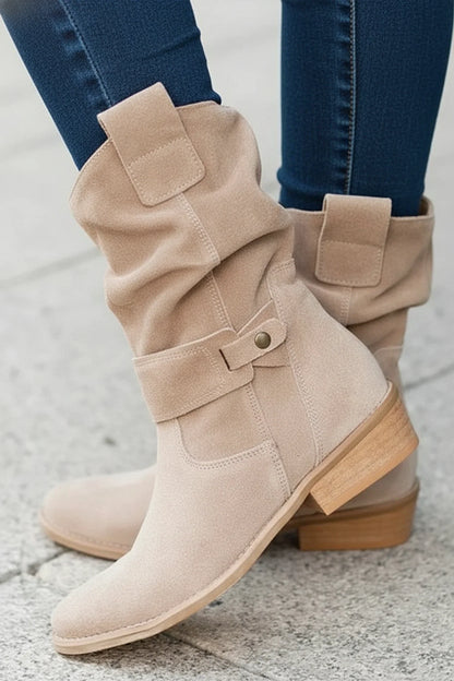 Women's Western Ankle Boots Slouch Style - VibreMode
