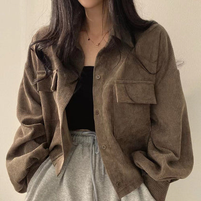 Women's Corduroy Jacket - VibreMode