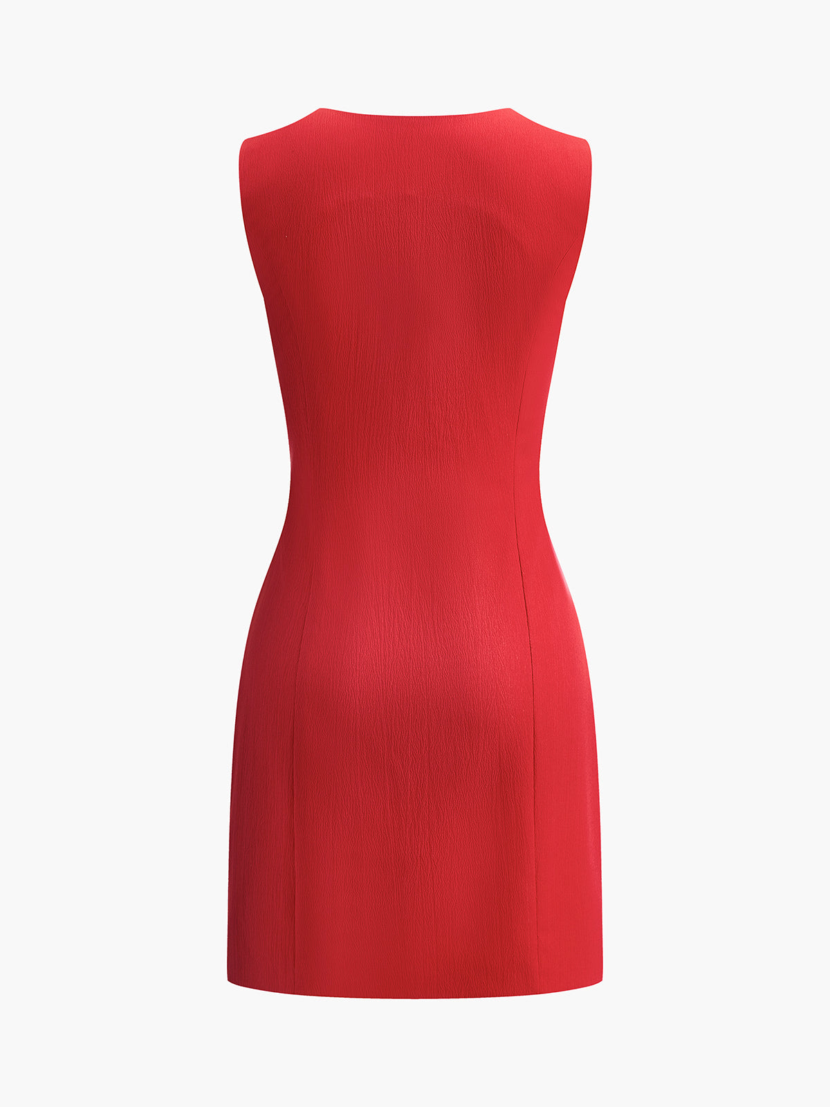 Women's Sleeveless V-Neck Mini Dress Fitted Summer