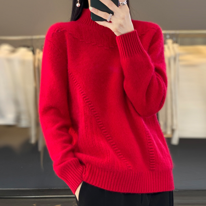Image of Sofia | Women's Long Sleeve Mock Neck Sweater