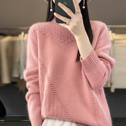 Image of Sofia | Women's Long Sleeve Mock Neck Sweater