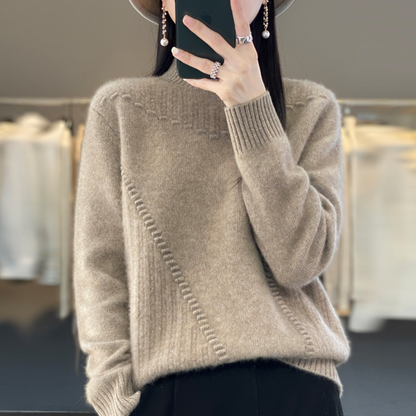 Image of Sofia | Women's Long Sleeve Mock Neck Sweater