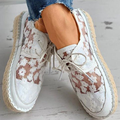 Delicate Floral Wedding Shoes