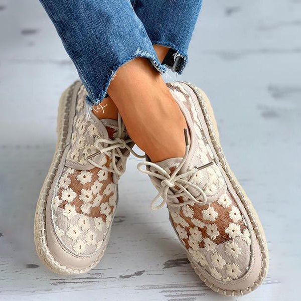 Delicate Floral Wedding Shoes