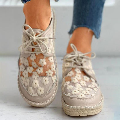 Delicate Floral Wedding Shoes
