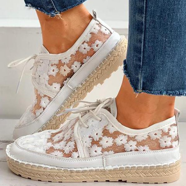 Women's Embroidered Sneakers