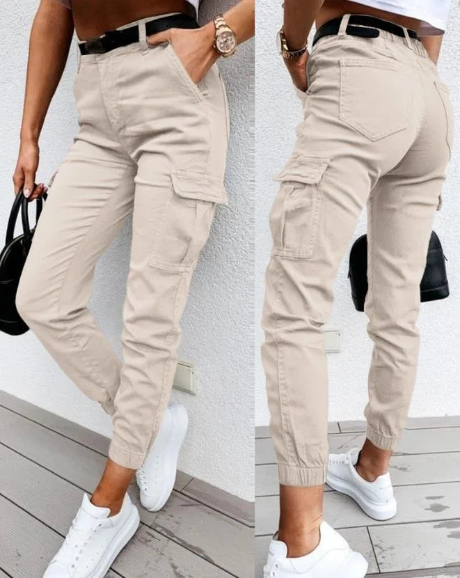 Women's High Waist Cargo Pants