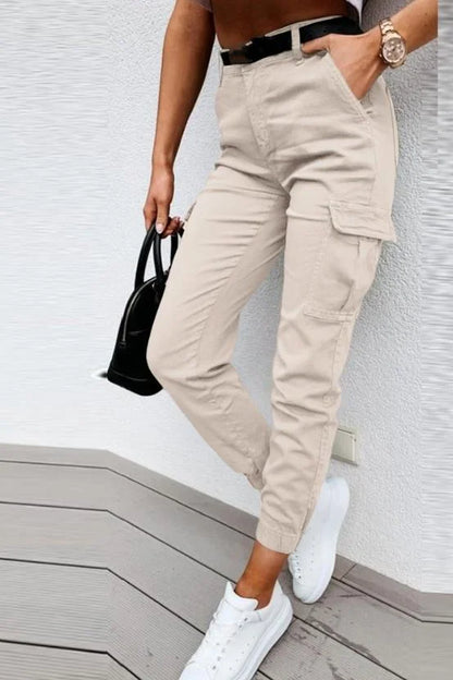 Women's High Waist Cargo Pants