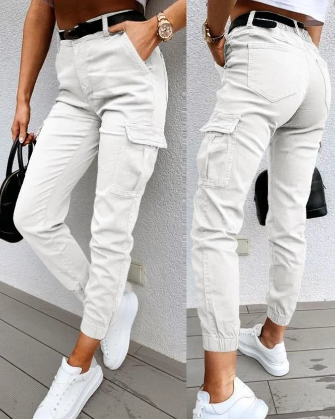 Women's High Waist Cargo Pants