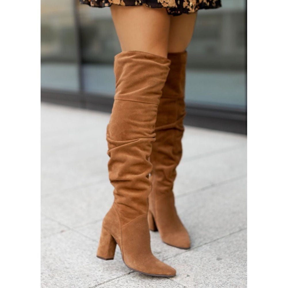 Tall Women's High Heel Knee Boots