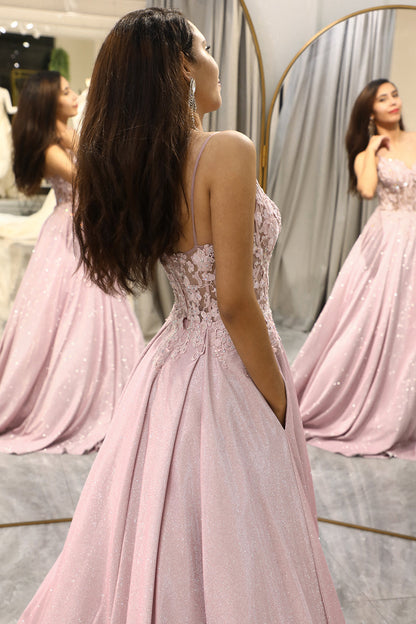 Beautiful Floral Long Evening Dress