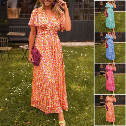 Women's V-Neck Elegant Dress