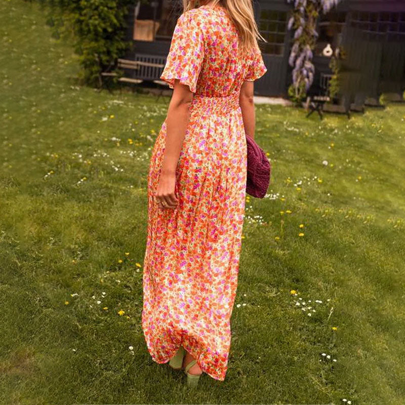 Women's V-Neck Elegant Dress