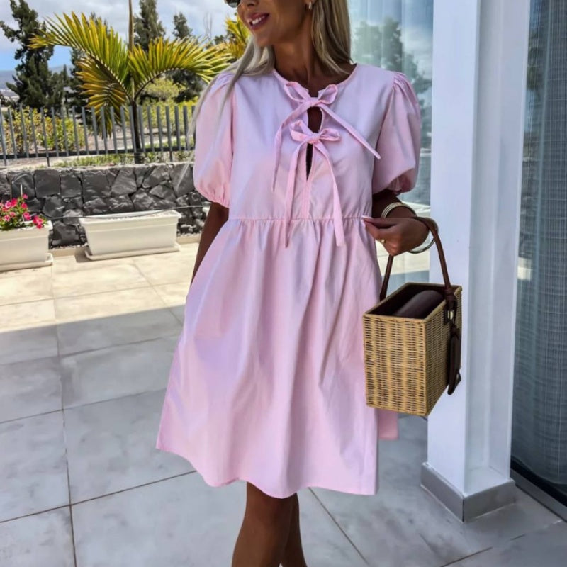 Chic Ladies Floral Mini Summer Dress