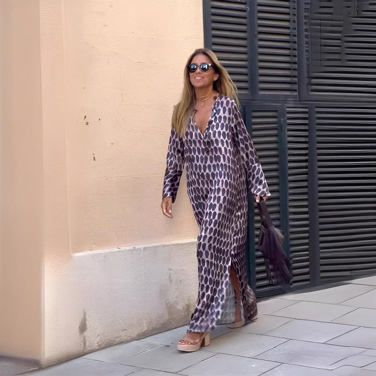 Slimming Floral Maxi Dress for Women Summer Casual Wear - VibreMode