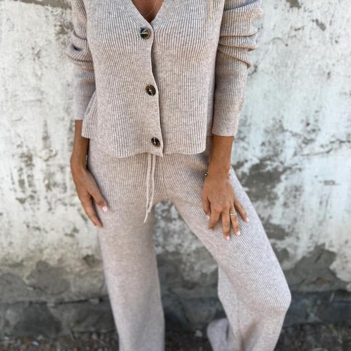Soft Knit 2-Piece Sweater Set
